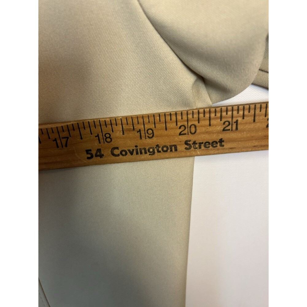 Vintage Beige Button Front Car Coat Women’s Classic Tailored Jacket With Pockets - Picture 6 of 16